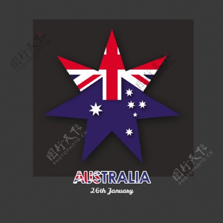 澳大利亚国旗素材多角形