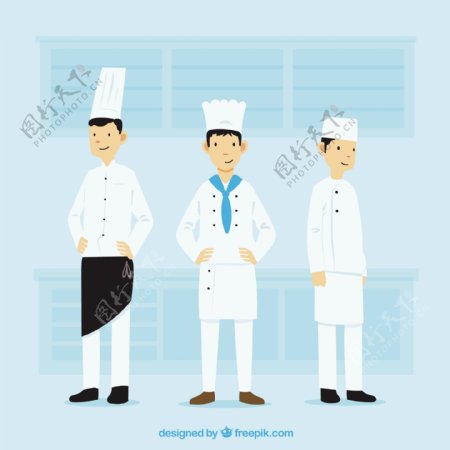 平面设计厨师的多样性