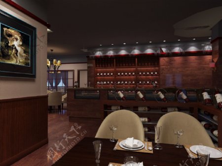 主题酒吧酒吧餐厅设计装修效果图