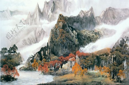 山水风景国画
