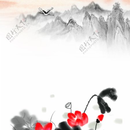 中国风古典水墨背景