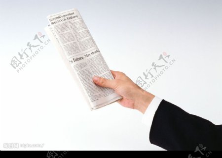手手的表情手势手的姿势报纸