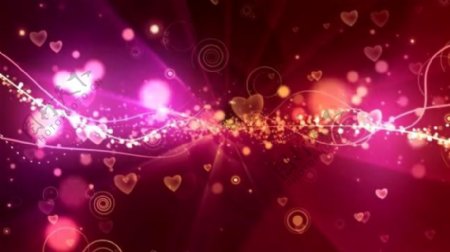 紫红光团粒子变换神秘视频素材