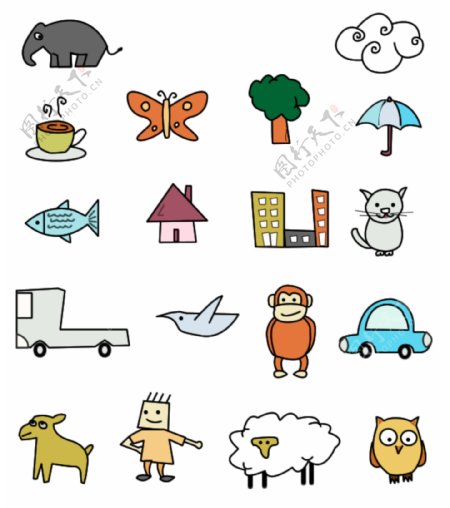 网页动物生活icon图标