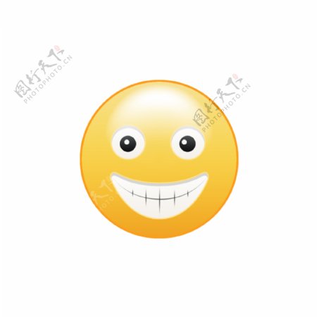 网页UI龇牙笑表情图标