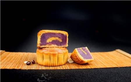 紫薯蛋黄月饼2017新拍摄