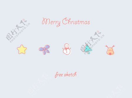 圣诞节icon图标sketch素材