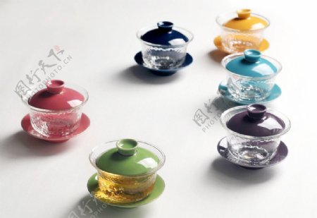 玻璃盖碗陶瓷盖碗时尚茶具