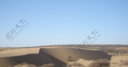 毛乌素沙漠风景
