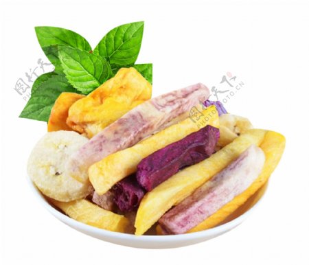 一盘红薯紫薯食物