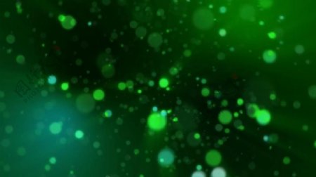 深绿光团粒子变换光效视频素材