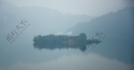 仙镜仙岛诗意风景蒙胧仙镜