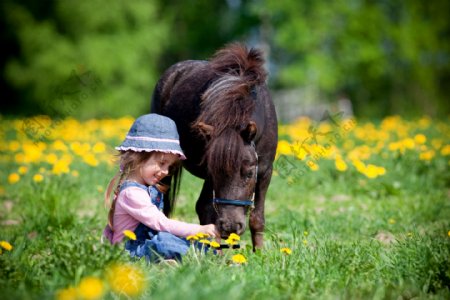 女孩和马