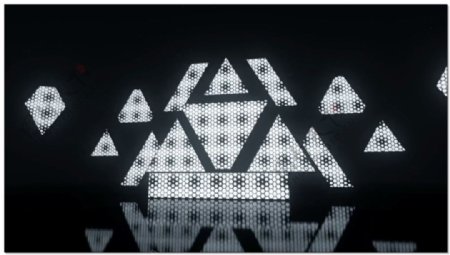 动感倒影LED有音乐视频素材