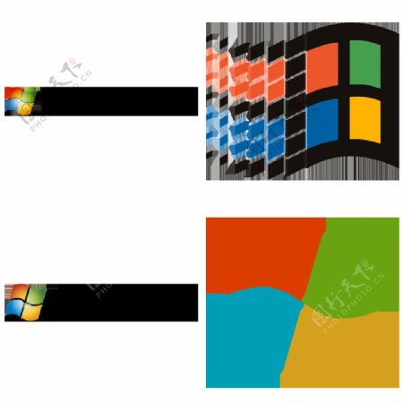 windows操作系统标志png透明素材