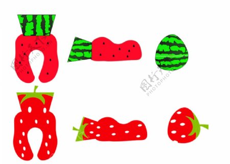 西瓜草莓颈椎枕效果图