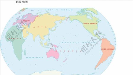 世界地图12.5亿英语版