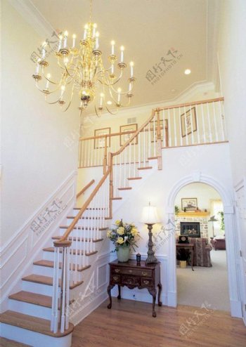 现代欧式家居装修风格楼梯照片墙效果图