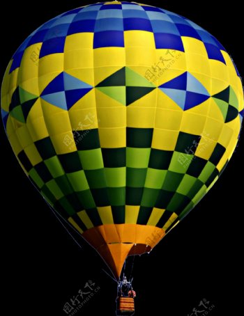 抽象花纹热气球免抠png透明图层素材