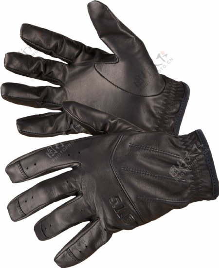 黑色皮手套免抠png透明图层素材