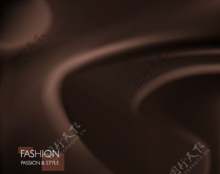 巧克力色波浪纹理背景矢量素材