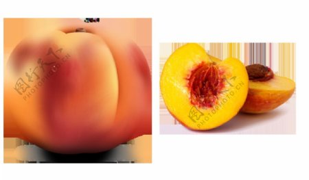 水蜜桃图片免抠png透明图层素材