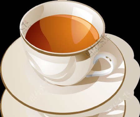 漂亮的茶杯免抠png透明图层素材
