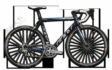 漂亮时尚的自行车免抠png透明图层素材