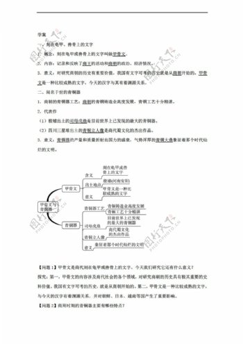 七年级上册历史黑龙江省七年级上册第8课早期的中华文化