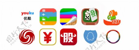 logo素材各类手机app元素图标集合