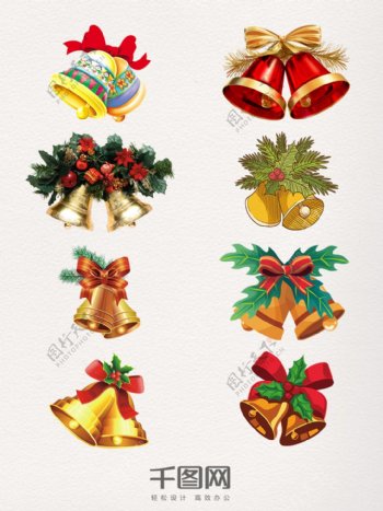 精美圣诞铃铛装饰图案