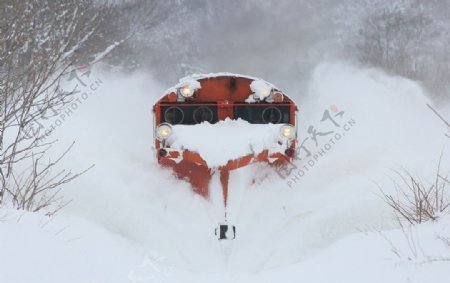 冰天雪地冬天雪景