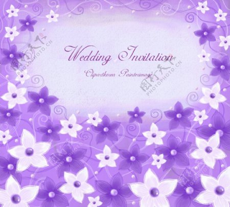 梦幻紫色背景图psd源文件
