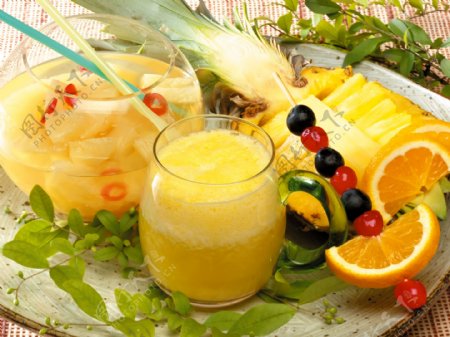 热带水果果汁