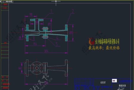 喷射器CAD机械图纸