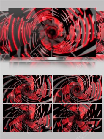 红色螺旋光束视频素材