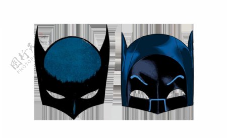卡通蝙蝠侠面具png元素