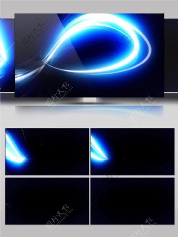 蓝光螺旋光束视频素材