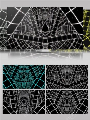 光蜘蛛网动态视频素材