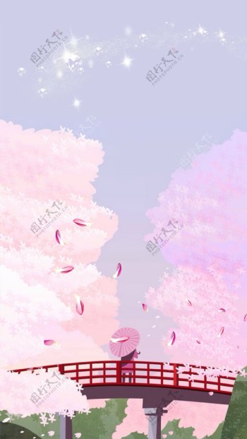 中国风典雅粉色海报背景设计