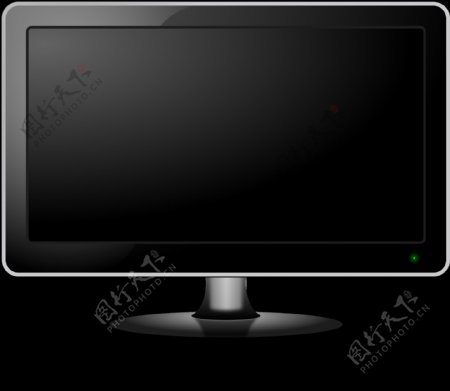 黑色台式电脑显示屏png元素