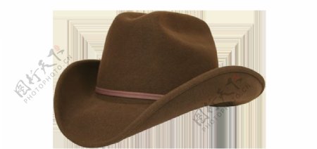 棕色牛仔帽png元素