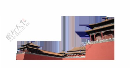 中国故宫插画png元素