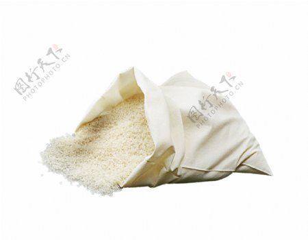 五谷杂粮稻米大米布袋米饭餐饮食物素材