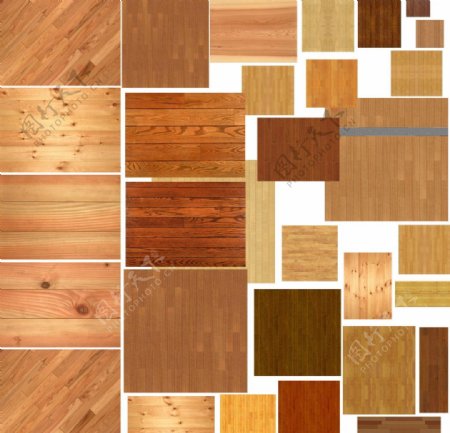 木地板贴图分层素材