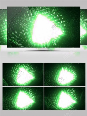 绿色星际光斑动态视频素材