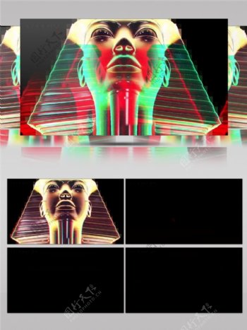 埃及光束女神动态视频素材