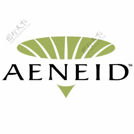 AENEID公司绿黑A字母LOGO设计
