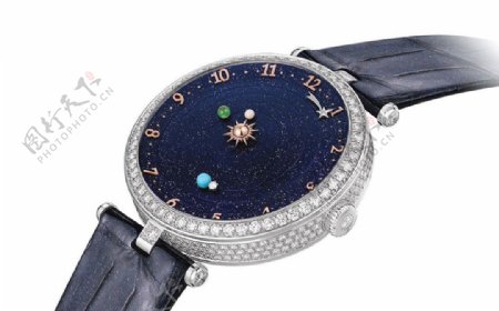 蓝色宇宙的高贵手表jpg