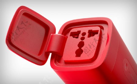 红色帅气的充电器产品jpg素材